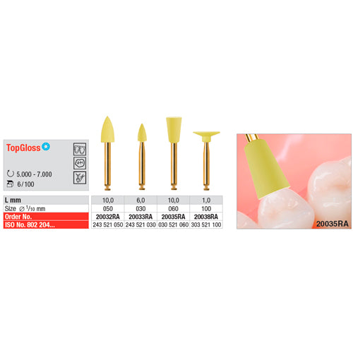 TopGloss-kiillotuskumi kiekko, 6kpl/pkk