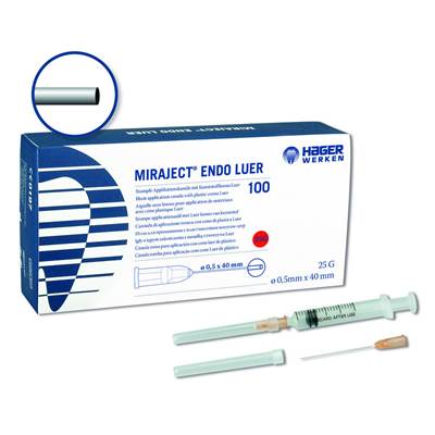 Huuhteluneula Miraject steriili päästä auki 2 G 40 mm 10