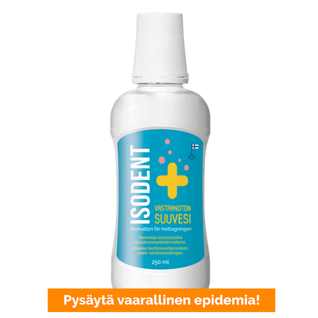 Suuvesi Vastaanoton suuvesi vetyperoksidi 1%