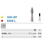 4.5 mm W timantti fine 8368L/018 W