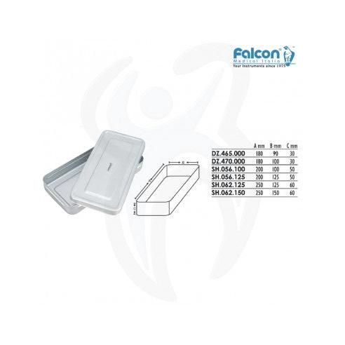 Stainless Steel Instrumenttirasia Kannella,Perforoimaton, 180X90X30Mm