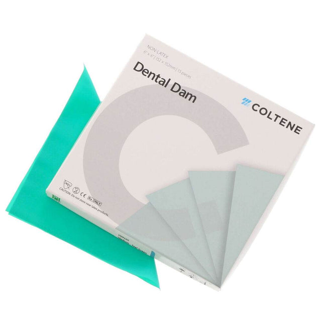 Kofferdamkumi Dental Dam non-latex 15x15cm, vihreä