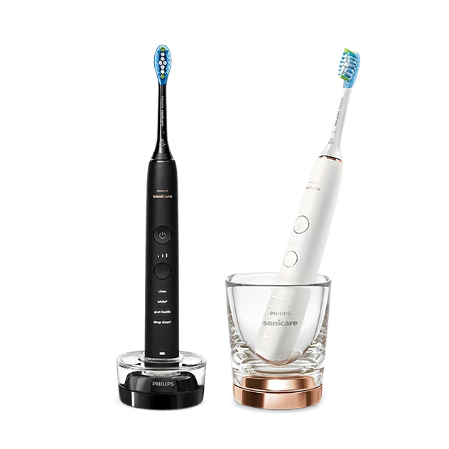 Sähköhammasharja Sonicare DC9000 musta ja ruusukulta (doublepack)