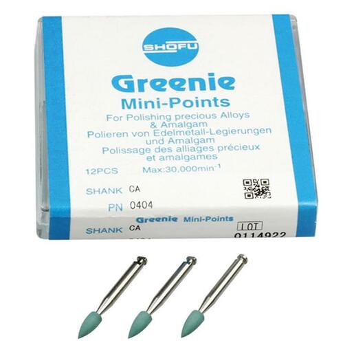 Greenie, mini-point, fine (amalgaamin ja jalometallien kiillotukseen)