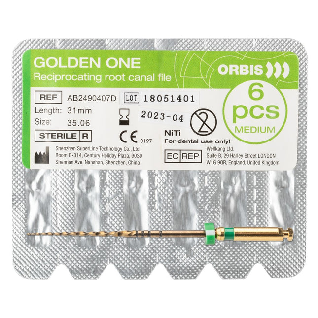 Orbis Golden One steriili neula medium 35.06 31 mm vihreä