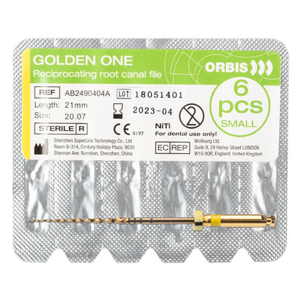 Orbis Golden One steriili neula small 20.07 21 mm keltainen