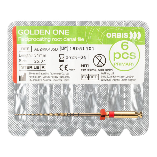 Orbis Golden One steriili neula primary 25.07 31 mm punainen