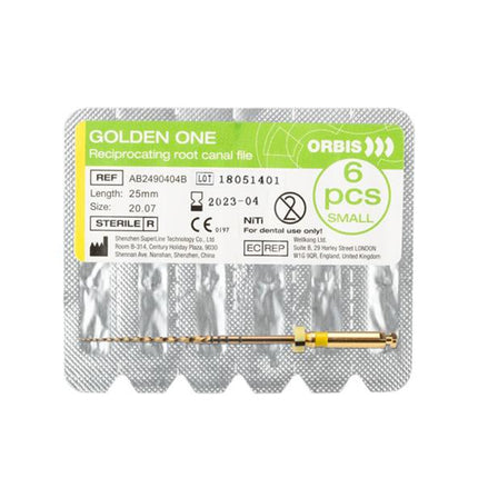 Orbis Golden One steriili neula small 20.07 25 mm keltainen