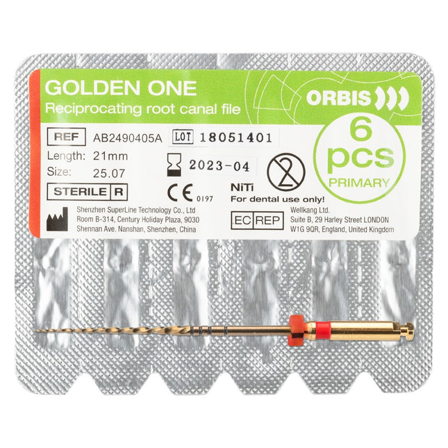Orbis Golden One steriili neula primary 25.07 21 mm punainen