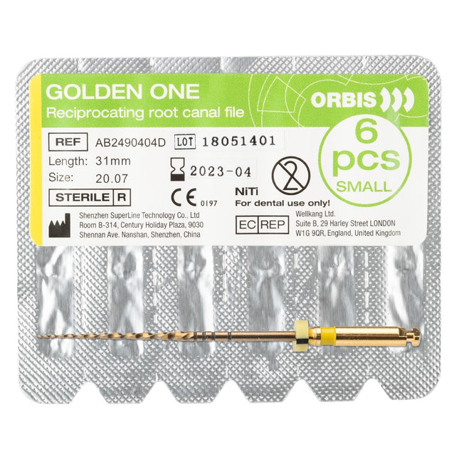 Orbis Golden One steriili neula small 20.07 31 mm keltainen