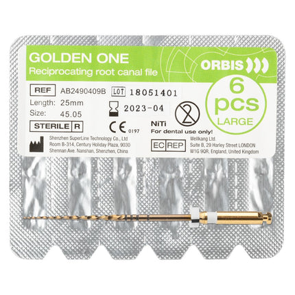 Orbis Golden One steriili neula large 45.05 25 mm valkoinen