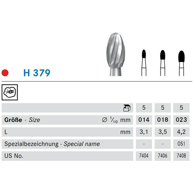 Muna koko 023 W kovametalli H 379/023