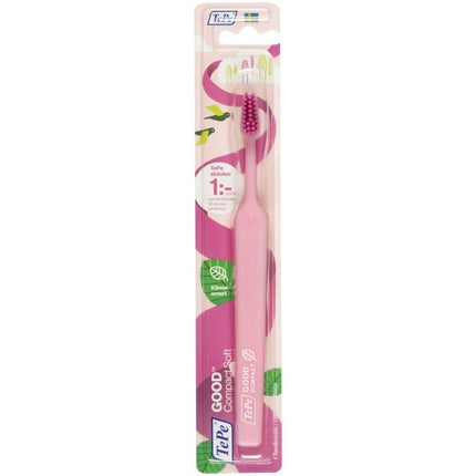 Hammasharja aik. TePe GOOD Compact Soft Roosa Nauha blister