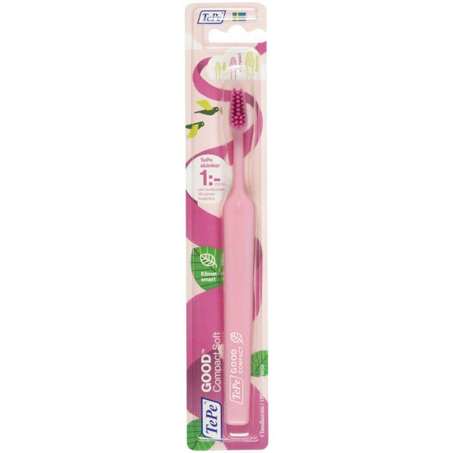 Hammasharja aik. TePe GOOD Compact Soft Roosa Nauha blister