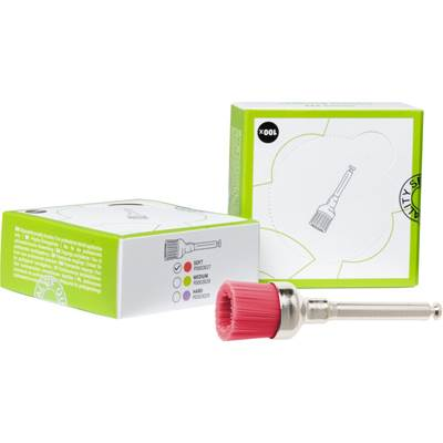 ORBIS Puhdistusharja nylon soft punainen W