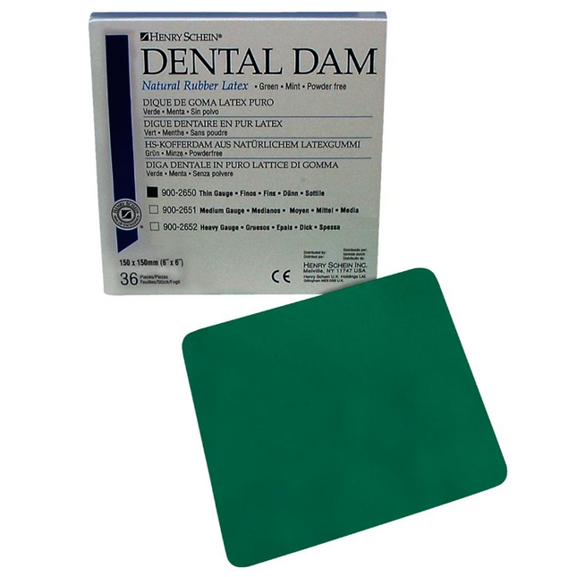 RubberDam vihreä Thin 15cmx15cm