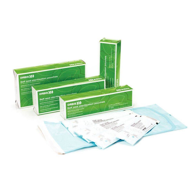 Self seal Sterilisation Pouches 270mm x 350mm