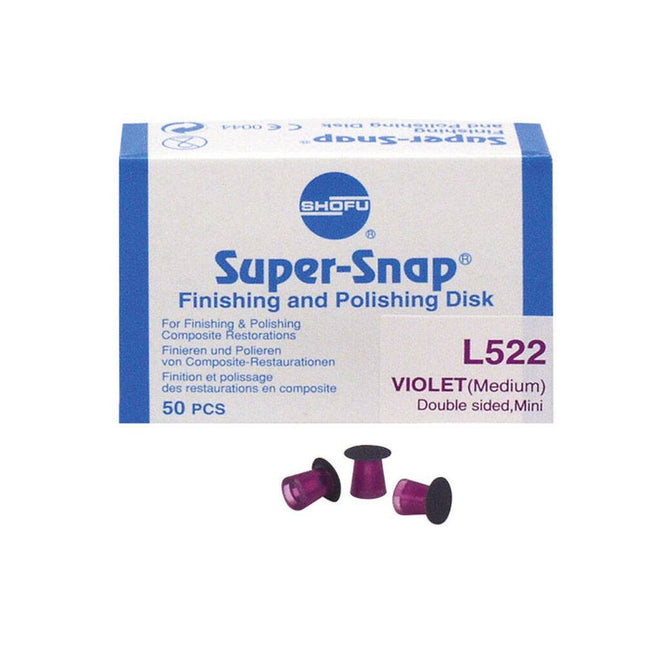 Super-Snap mini kaksipuolinen kiillotuskiekko, refill-pakkaus, violetti