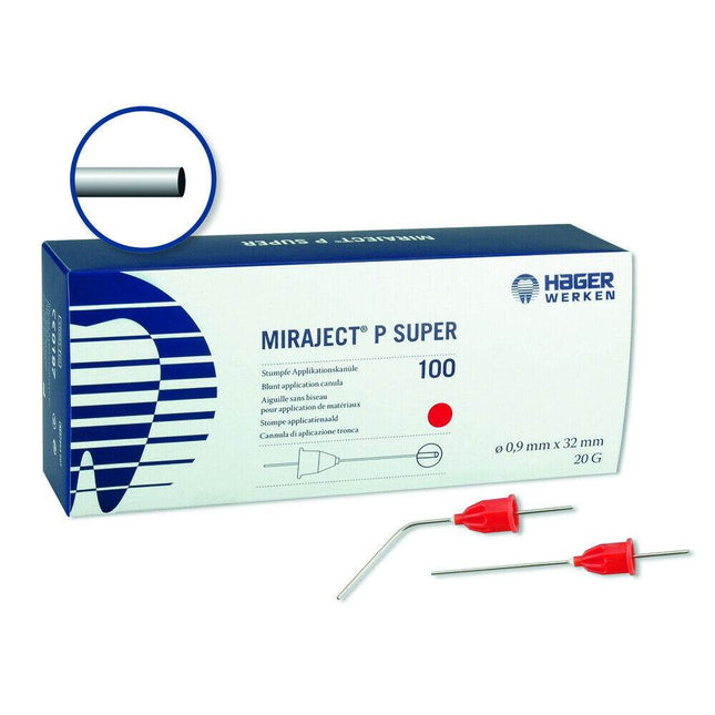 Vientikärki neulalla Miraject P carpule 25mm steriili