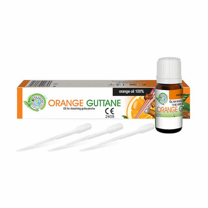 Orange guttane, guttaperkan poistamiseen