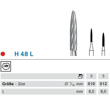 Liekki koko 012 FG kovametalli H 48 L/012