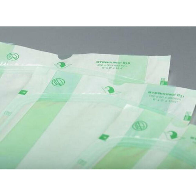 Sterilointipussi palkeella paperi/muovi
